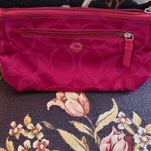 Coach Fuchsia Cosmetic Bag